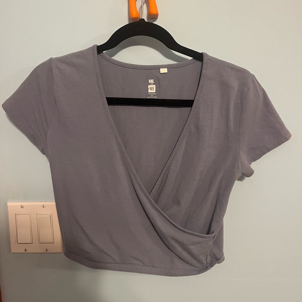 Blue Pacsun Cross Shirt